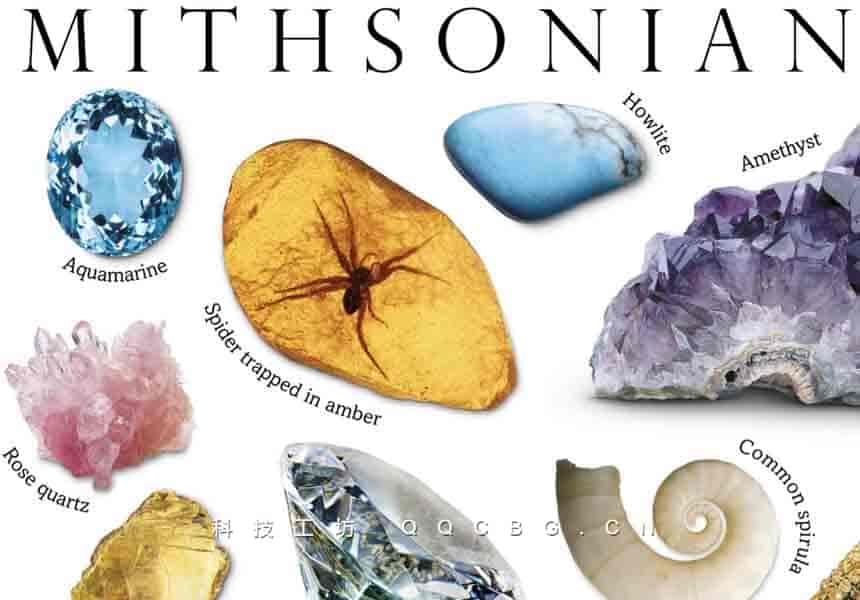 210+Smithsonian Institutio The Rock & Gem Book 宝石与化石