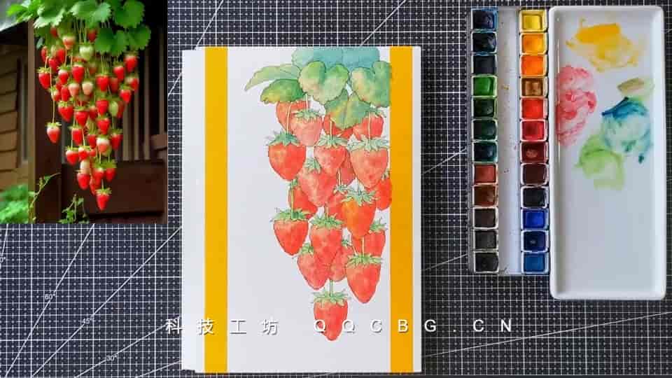 55+拓山明淡彩插画水果课清新雅致的水果绘制指南